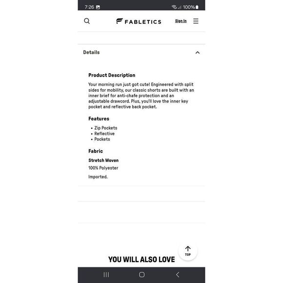 New Small  Fabletics Bright White and Black Breathe Run Shorts with Built in Pan - Picture 8 of 12